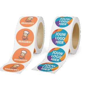 500 ronde stickers op rol 3x3cm | papier glans