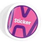 Wit glanzend vinyl (PVC-vrij)